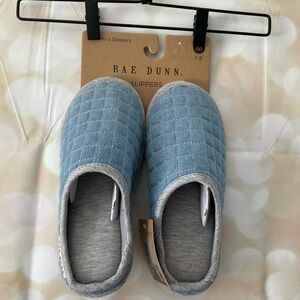 Rae Dunn Blue Slippers